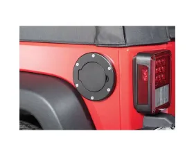 Quadratec Billet Aluminum Fuel Door Non-Locking Fuel Door Jeep Wrangler 2007-2018
